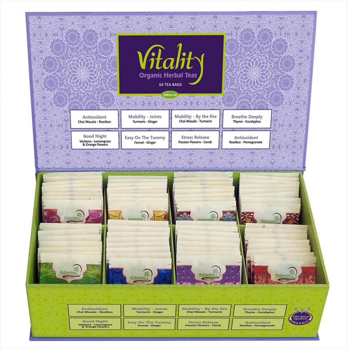 Vitality Organic Tea Sampler Gift Box - Liber-Tea