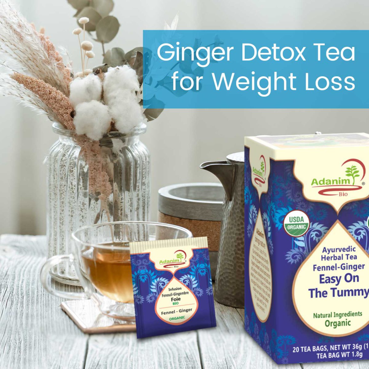 Ginger Detox Tea for Weight Loss