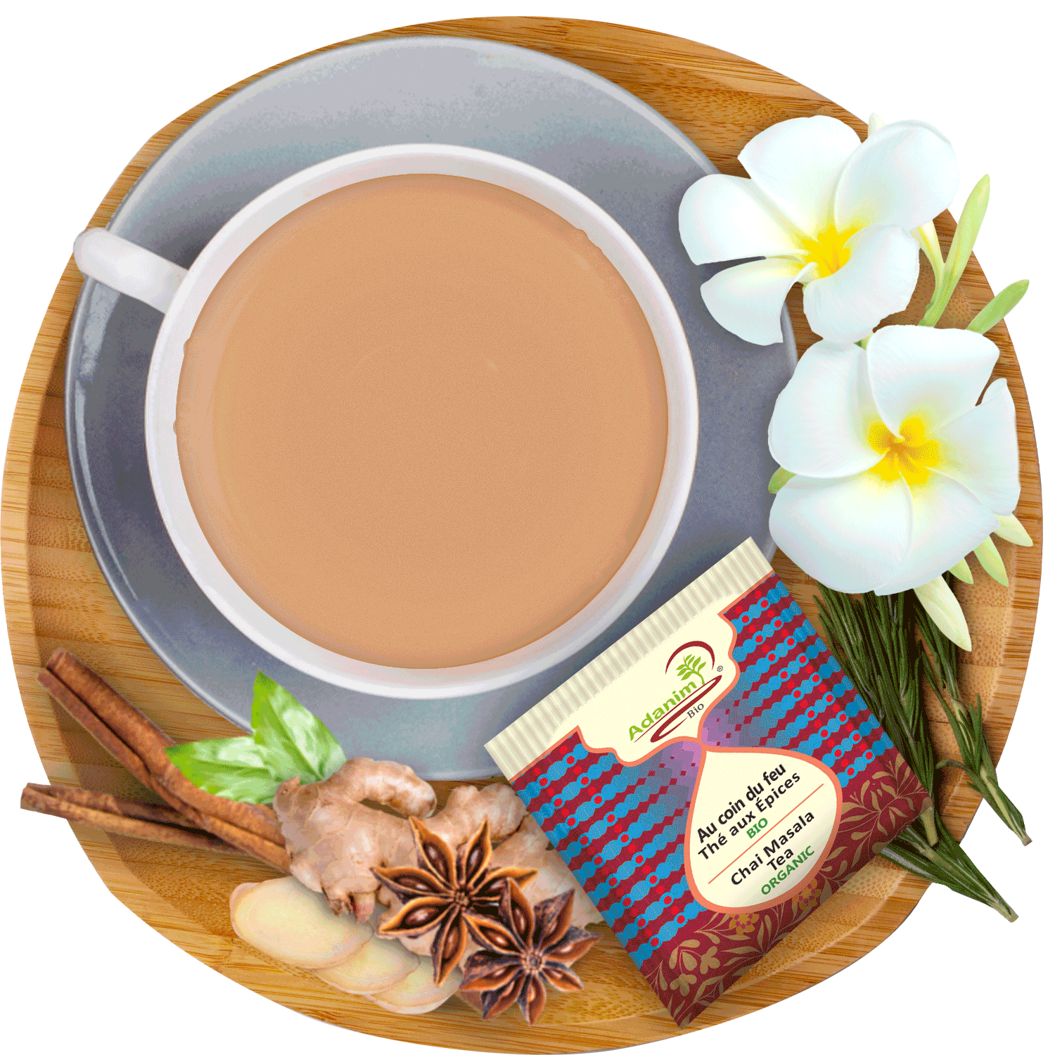 Organic Masala Chai Tea with Bombay herbal spice blend of Ginger