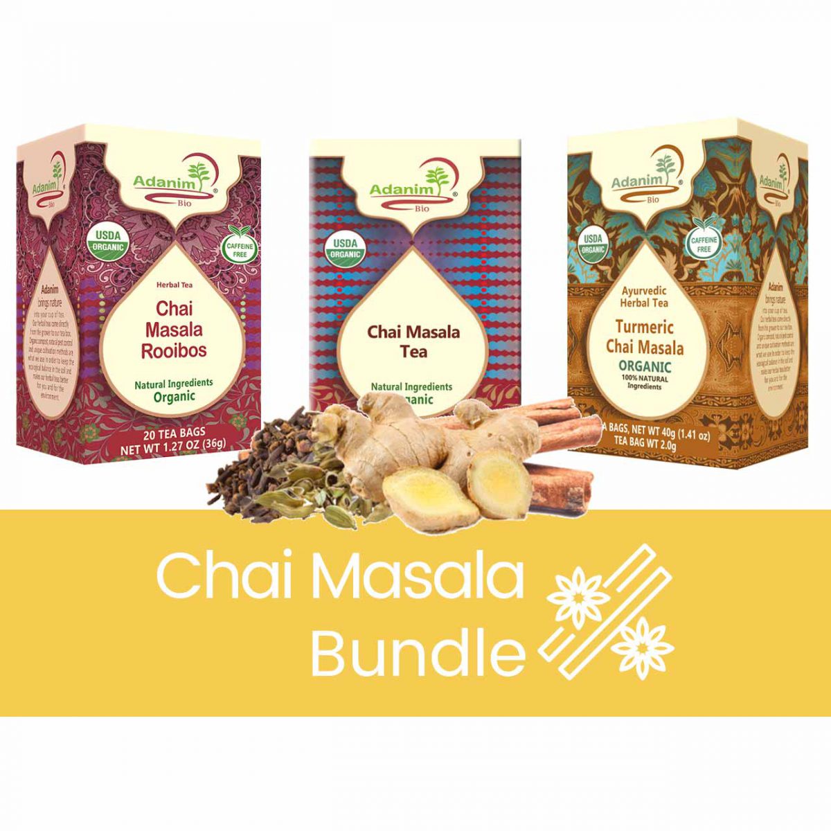 Chai masala tea bundle India Chai masala tea bundle
