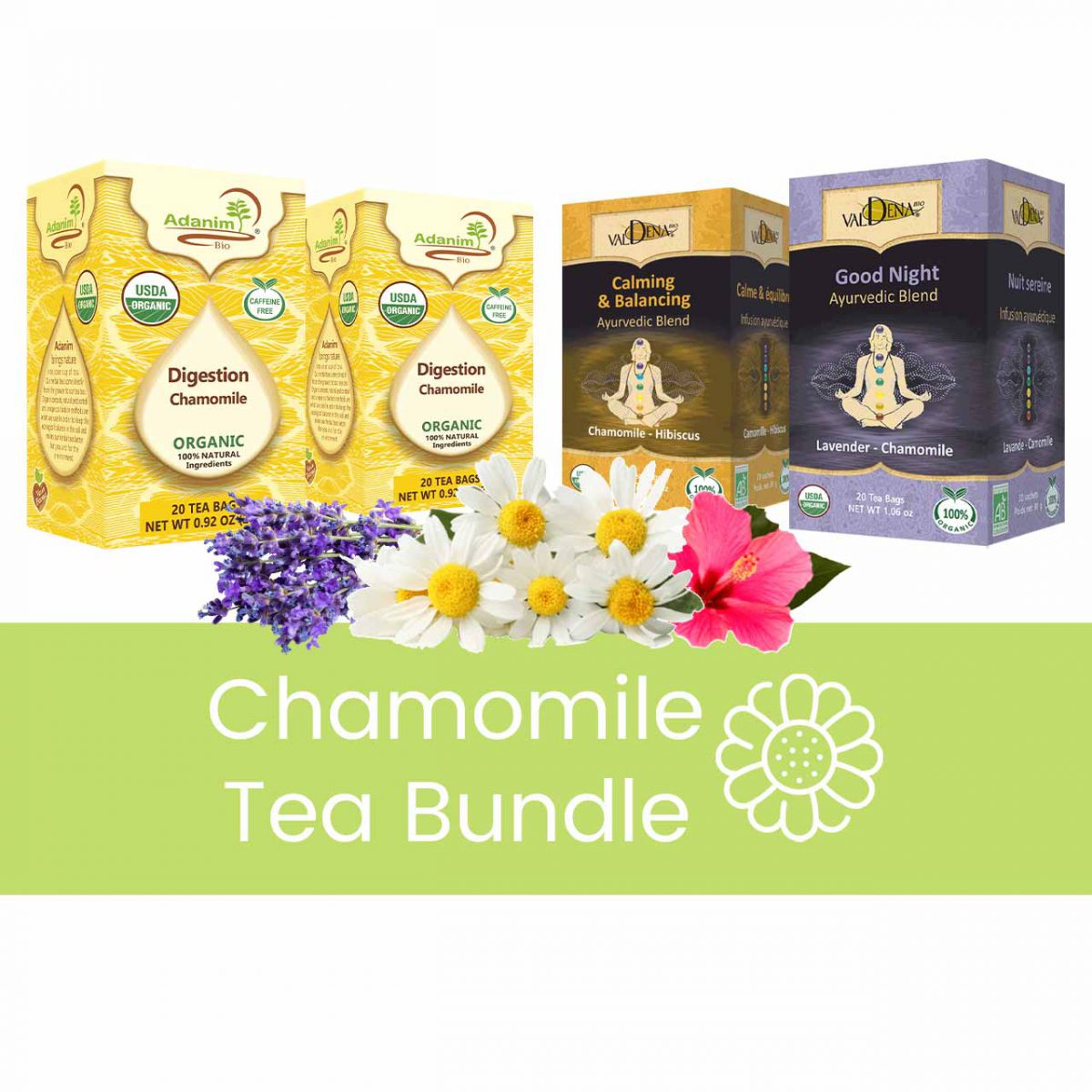 Chamomile tea Bundle Chamomile herbal tea Bundle