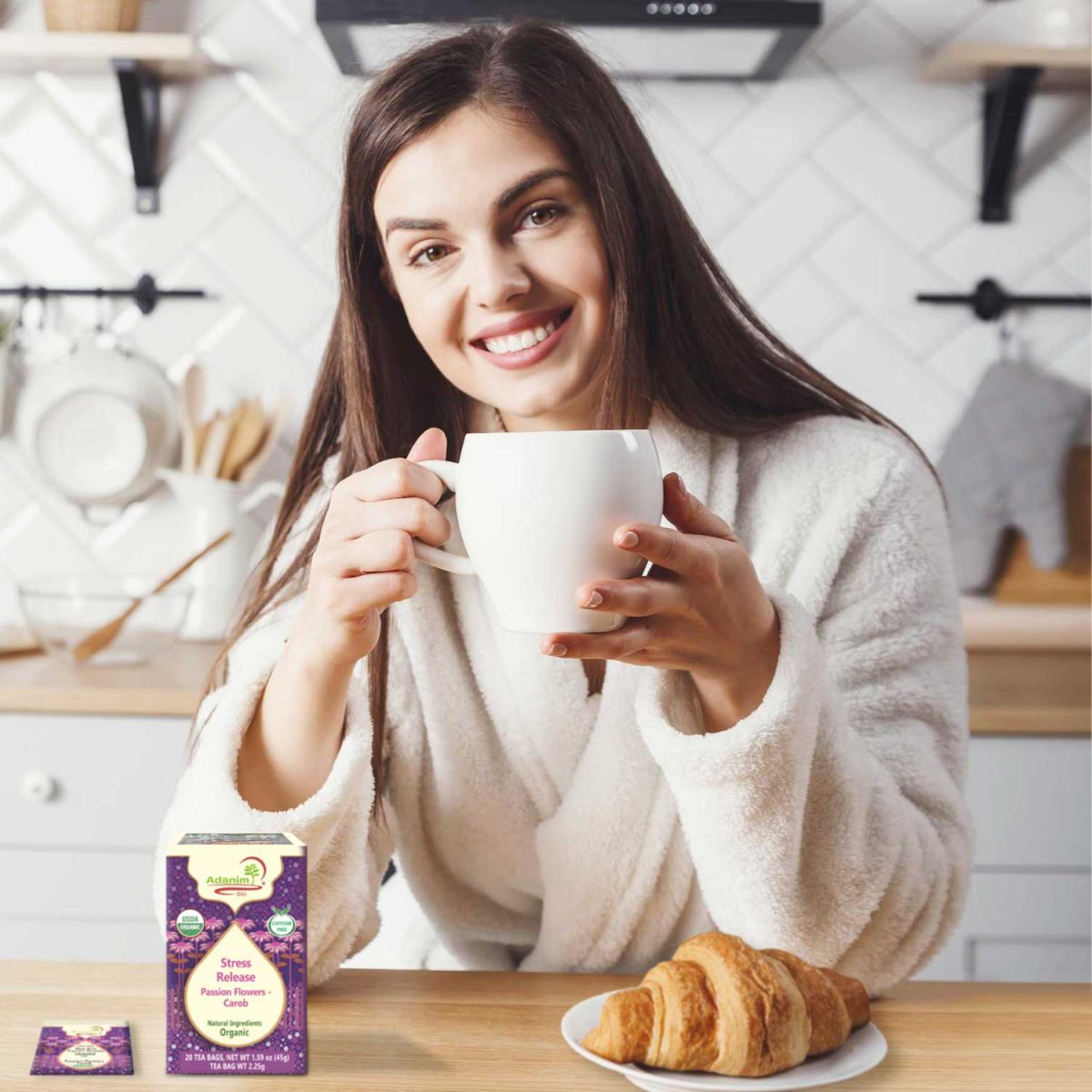 Organic Kosher Passion-Flower tea sleep and stress relief