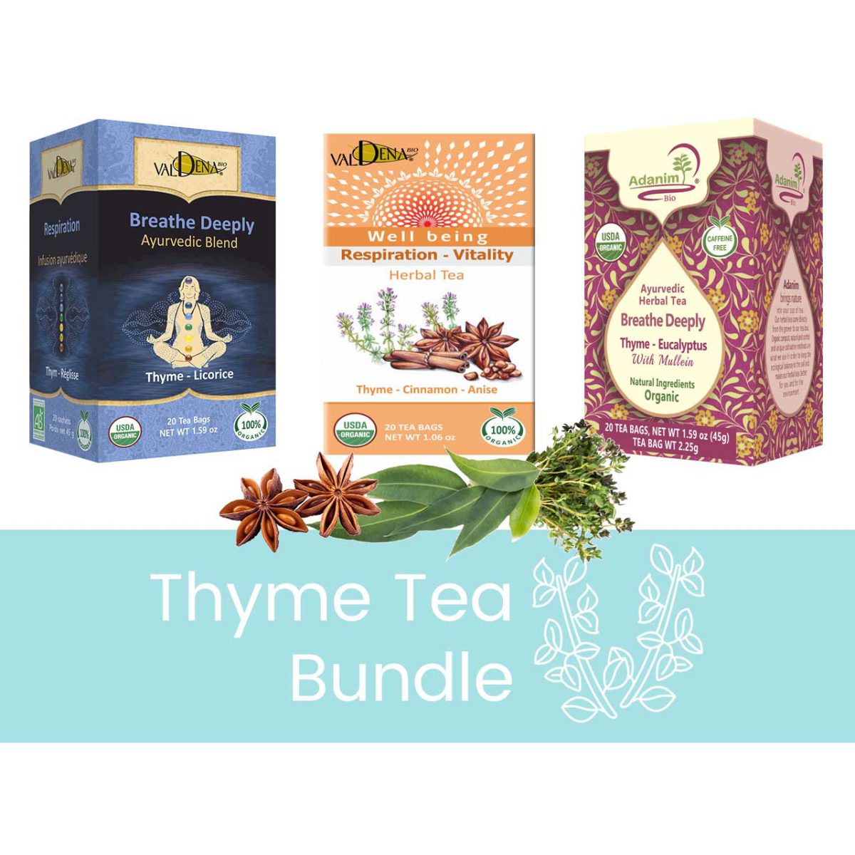 Thyme tea Bundles Thyme organic tea Bundles