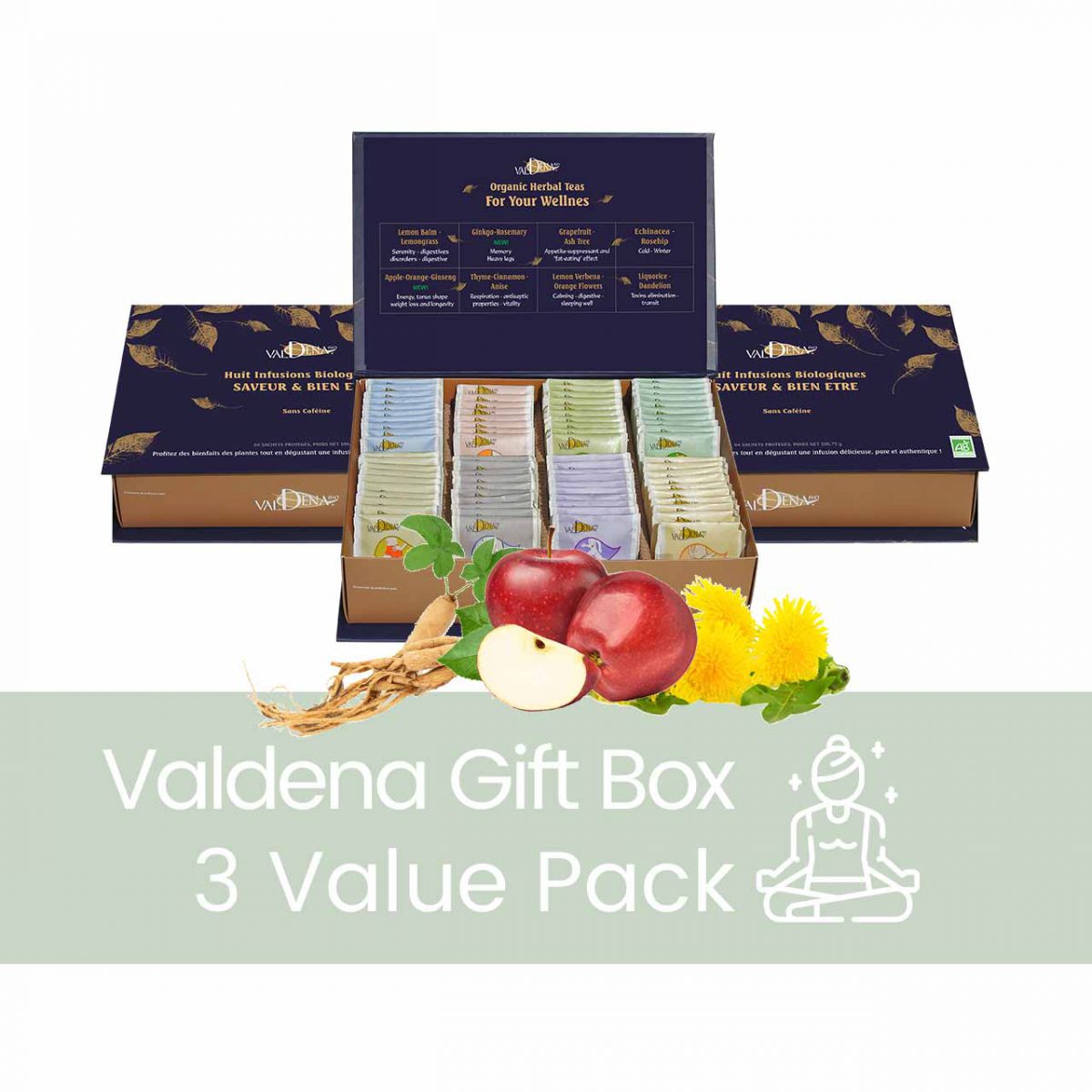 Valdena gift box tea Bundle Valdena organic tea gift box tea Bundle