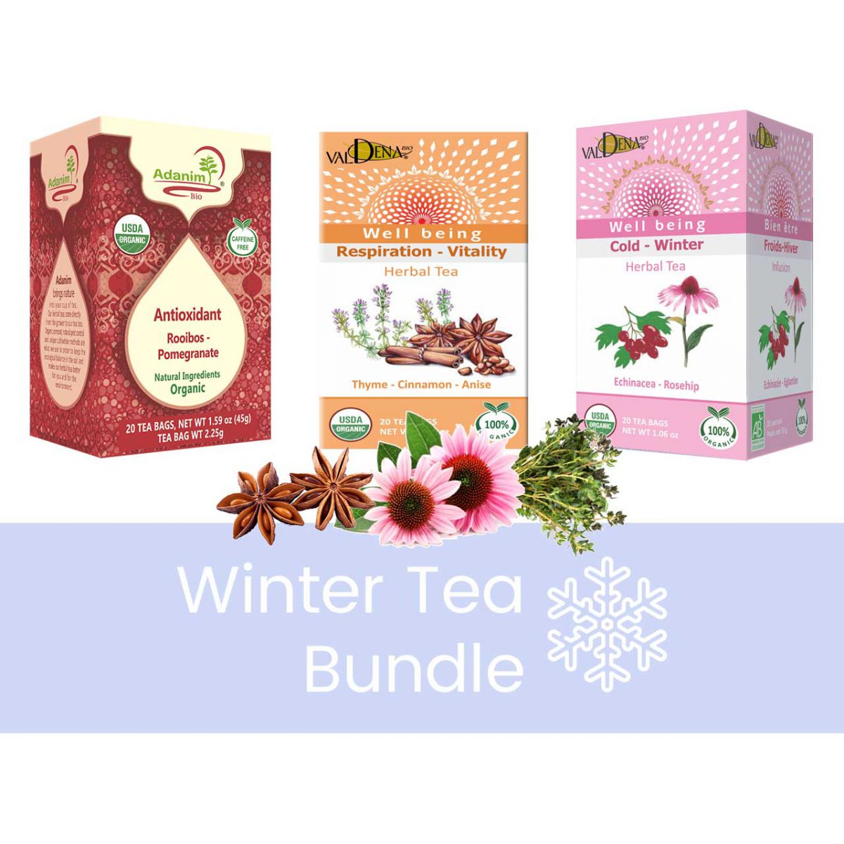 Winter tea Bundle Winter tea organic Bundle